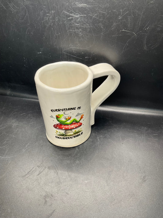 Frog on mushroom Mug