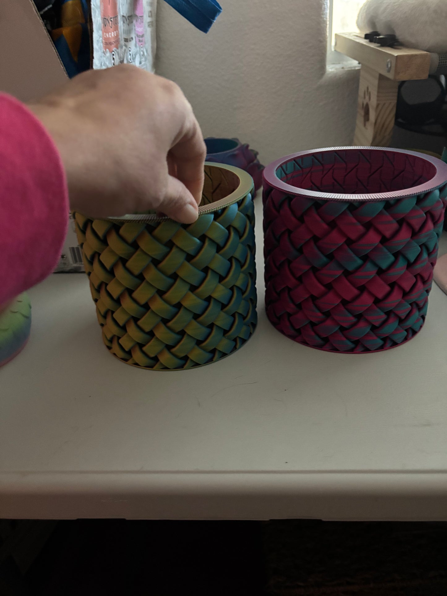Woven planters