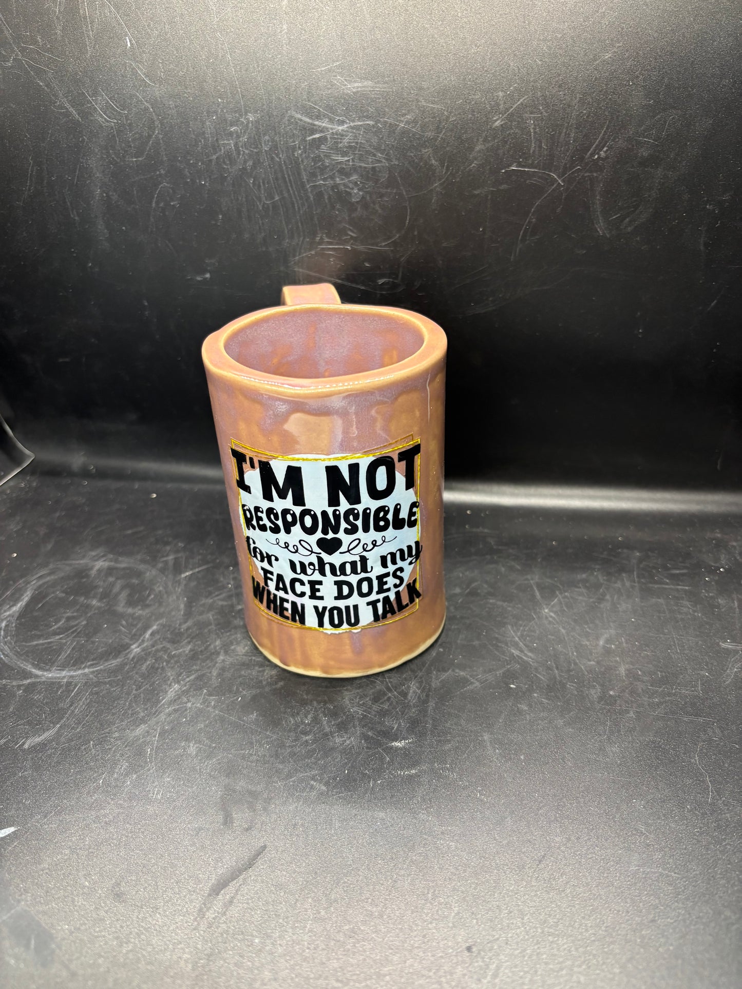 “Not responsible face” Mug