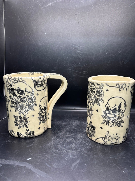 Candy skull mugs/cup